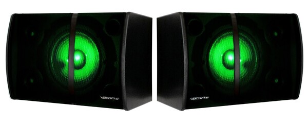 500 W (PMPO) KARAOKE POWERED SPEAKER WITH BLUETOOTH, MP3, FM, AND LED LIGHT EFFECTS